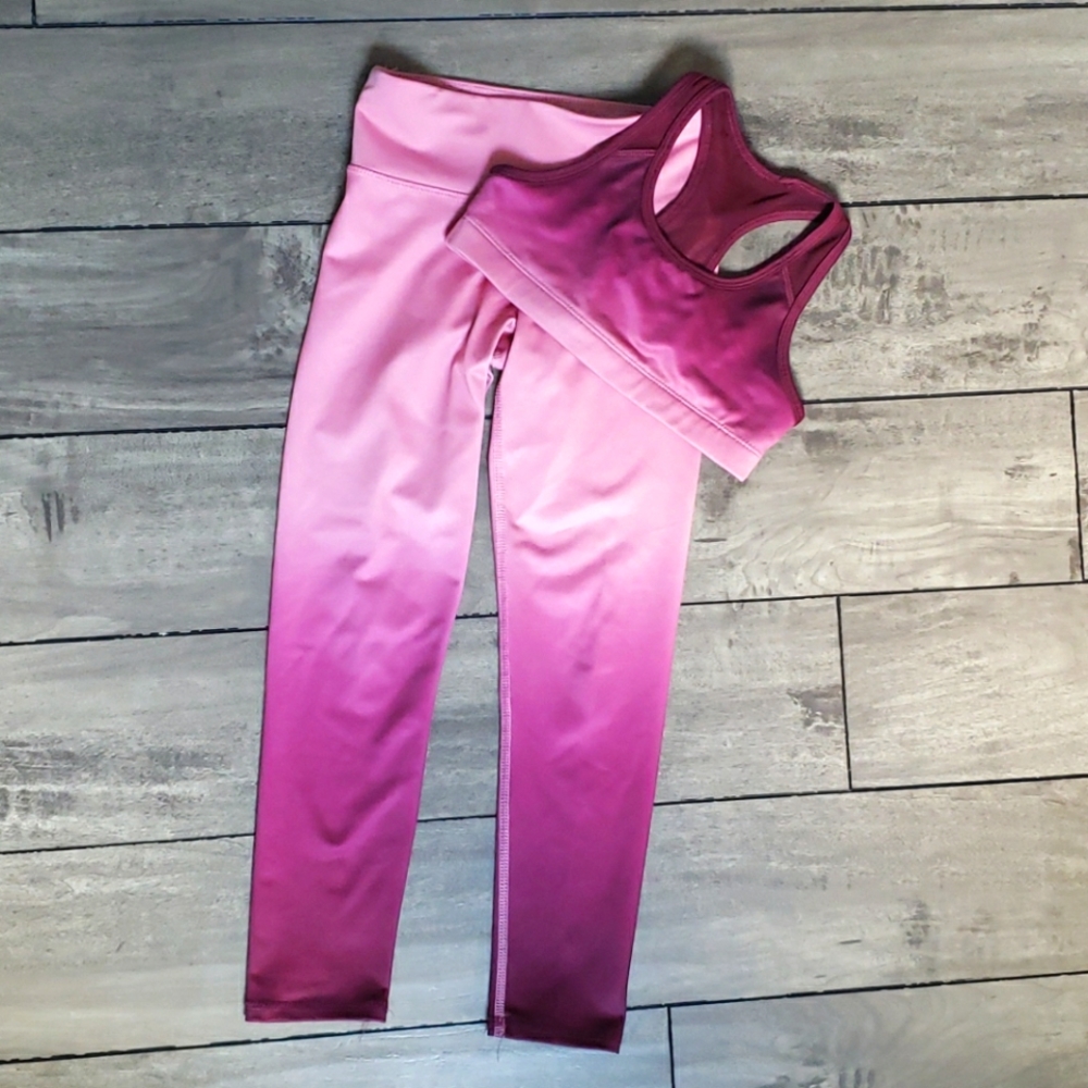 Old Navy Active size 6-7 pink ombre set